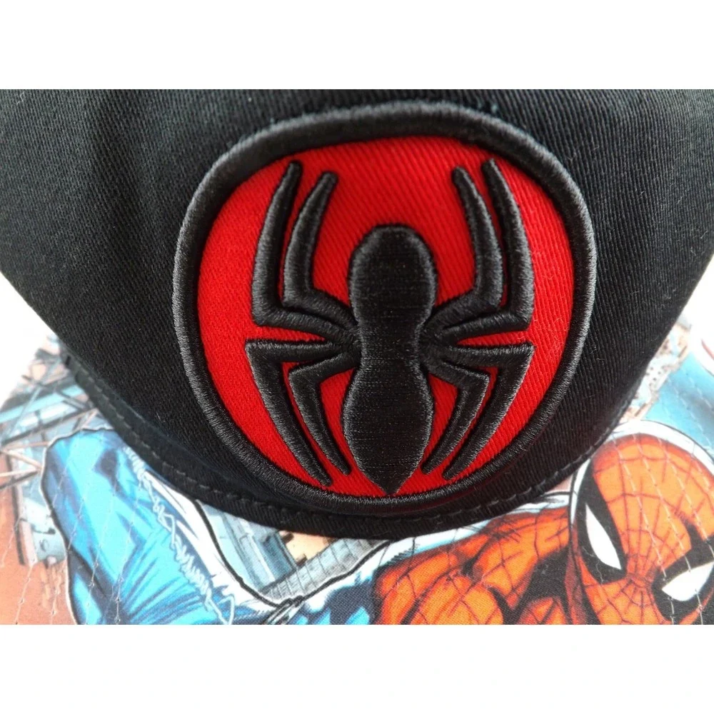 Spiderman Marvel Cap/Hat Graphic‎ Multicolor Snapback One Size Fits Most Spider